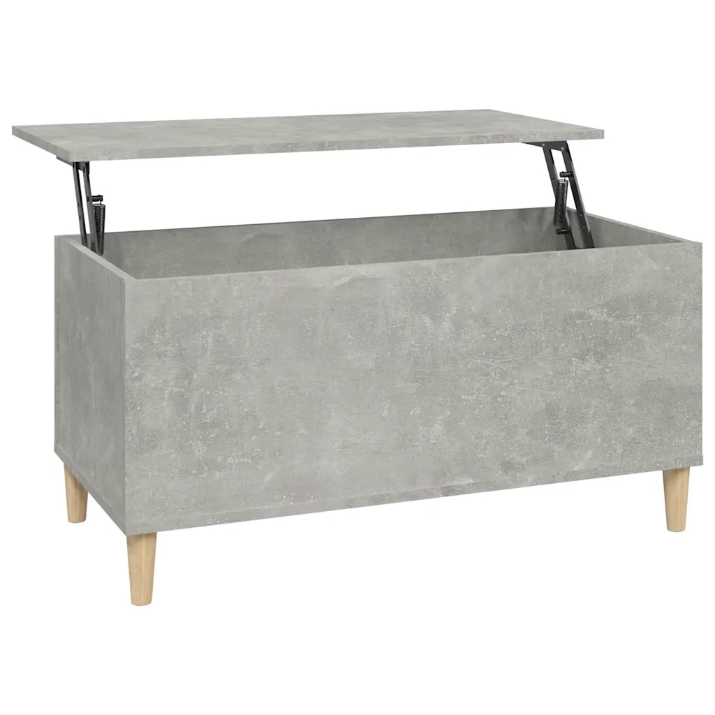 Tavolino salotto | Tavolino da caff¨¨ | Tavolino da Soggiorno Grigio Cemento 90x44,5x45 cm Legno Multistrato