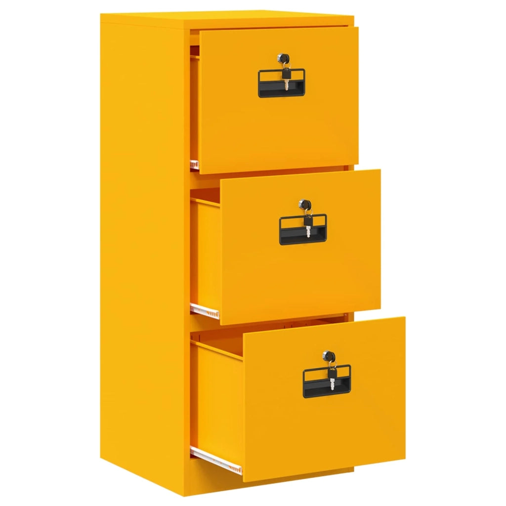 Armadio per File Geometrico Giallo senape 45,5 x 42 x 106,5 cm