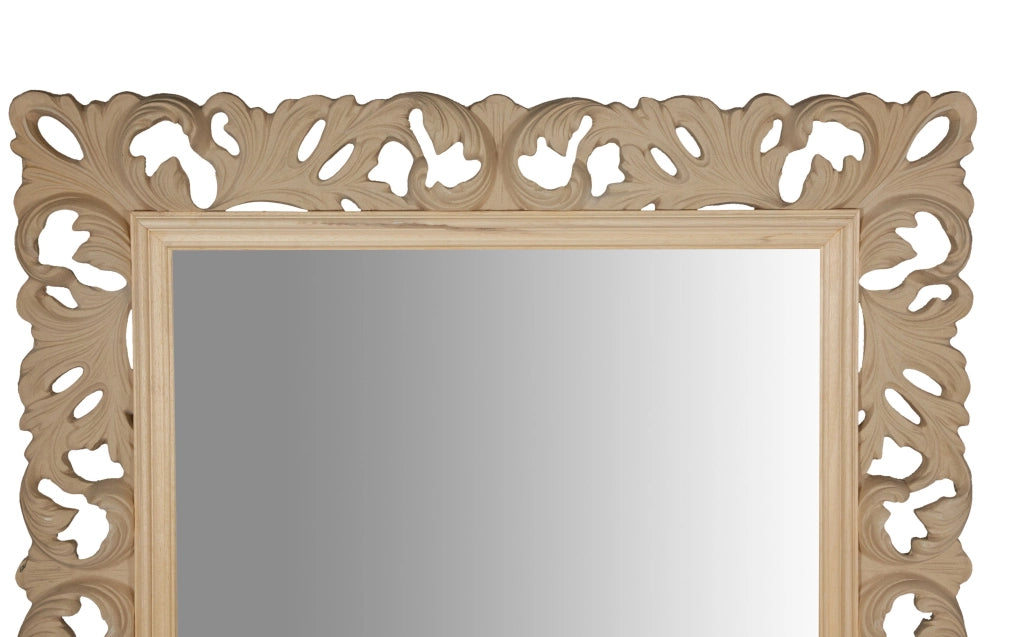 Biscottini SPECCHIERA DA PARETE IN LEGNO FINITURA GREZZA MADE IN ITALY realizzata Offerta