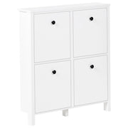 Scarpiera in MDF bianco 4 scomparti MDF Stile design moderno