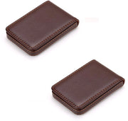 Cartellino per visite di alta qualità - Materiale PU-pecora - Design sottile - Chiusura magnetica - Adatto per 20-25 visite - Tessuto confortevole al tatto
