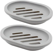 Set di Detersivi in Scatola da 2: Pulizia Facile, Conserva la Detersiva Asciutta, Ideale per Bagno e Cucina (Grigio)