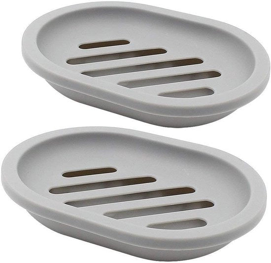 Set di Detersivi in Scatola da 2: Pulizia Facile, Conserva la Detersiva Asciutta, Ideale per Bagno e Cucina (Grigio)