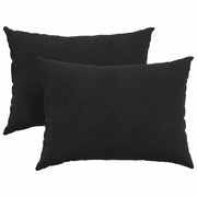 Cuscini da Divano 2 pz | Cuscini per sedie Nero 70 x 50 cm Tessuto in Cords