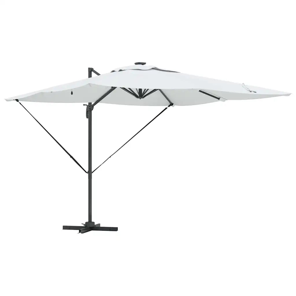 Ombrellone-Ombrello da giardino balcone Sabbia 286 x 284 x 270 cm Alluminio e Poliestere