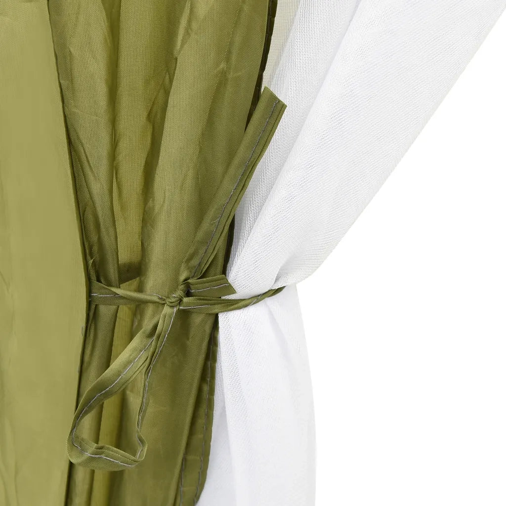 Tenda per Piscina in Tessuto 660x580x250 cm Verde 93041