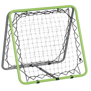 Rete Rimbalzo Calcio Baseball Basket ¨C Xylo ¨C Regolabile 5 Livelli Verde Nero 75x75x64cm