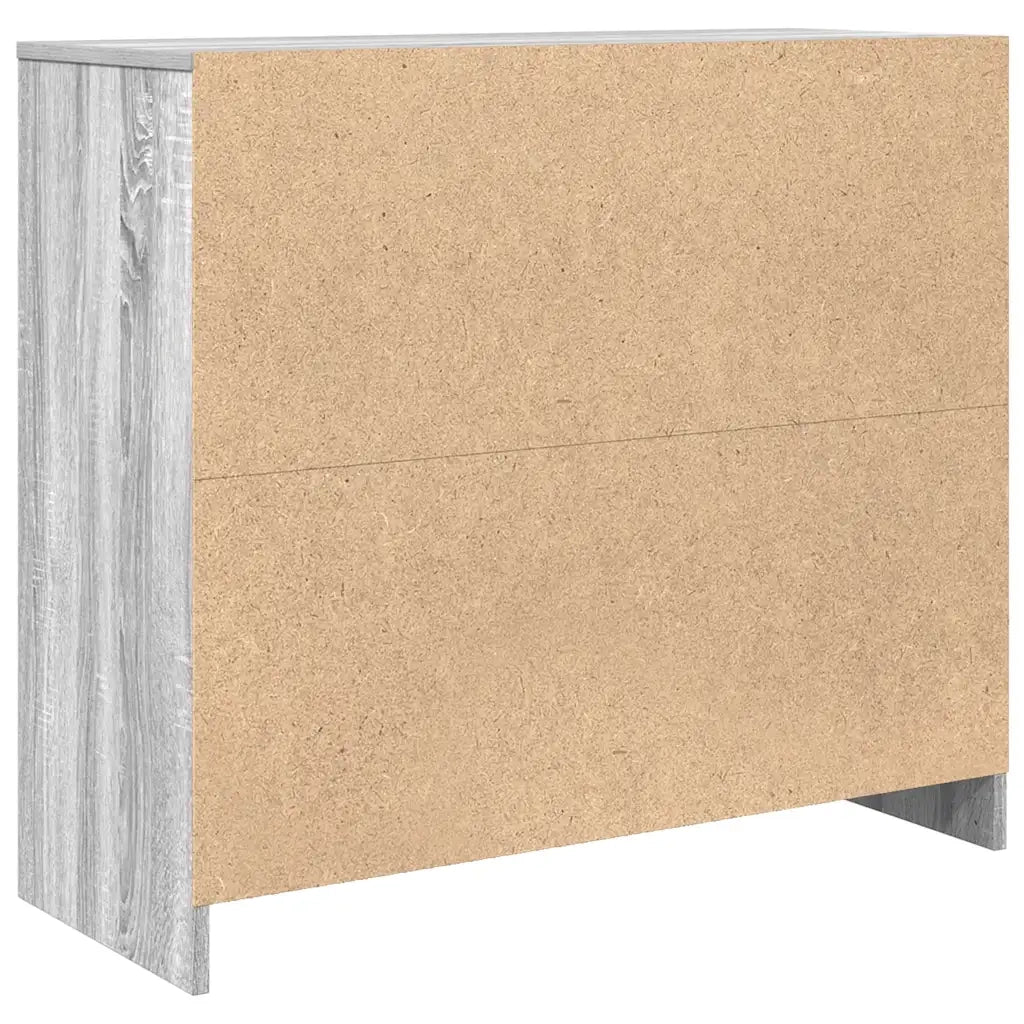 vidaXL Credenza Grigio Sonoma 85x34x76 cm in Legno Multistrato