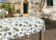 Tovaglia Per Salotto Cucina Tavolo 100% Cotone Made In Italy Alberobello RP - 140x180 - Alberobello