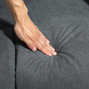 Poltrona Alzapersona con Telecomando e Poggiapiedi 84x96x100 cm Grigio Scuro