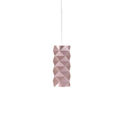 Sospensione Moderna Prisma Polilux ® Pink Metal E Metallo Cromo 1 Luce E27