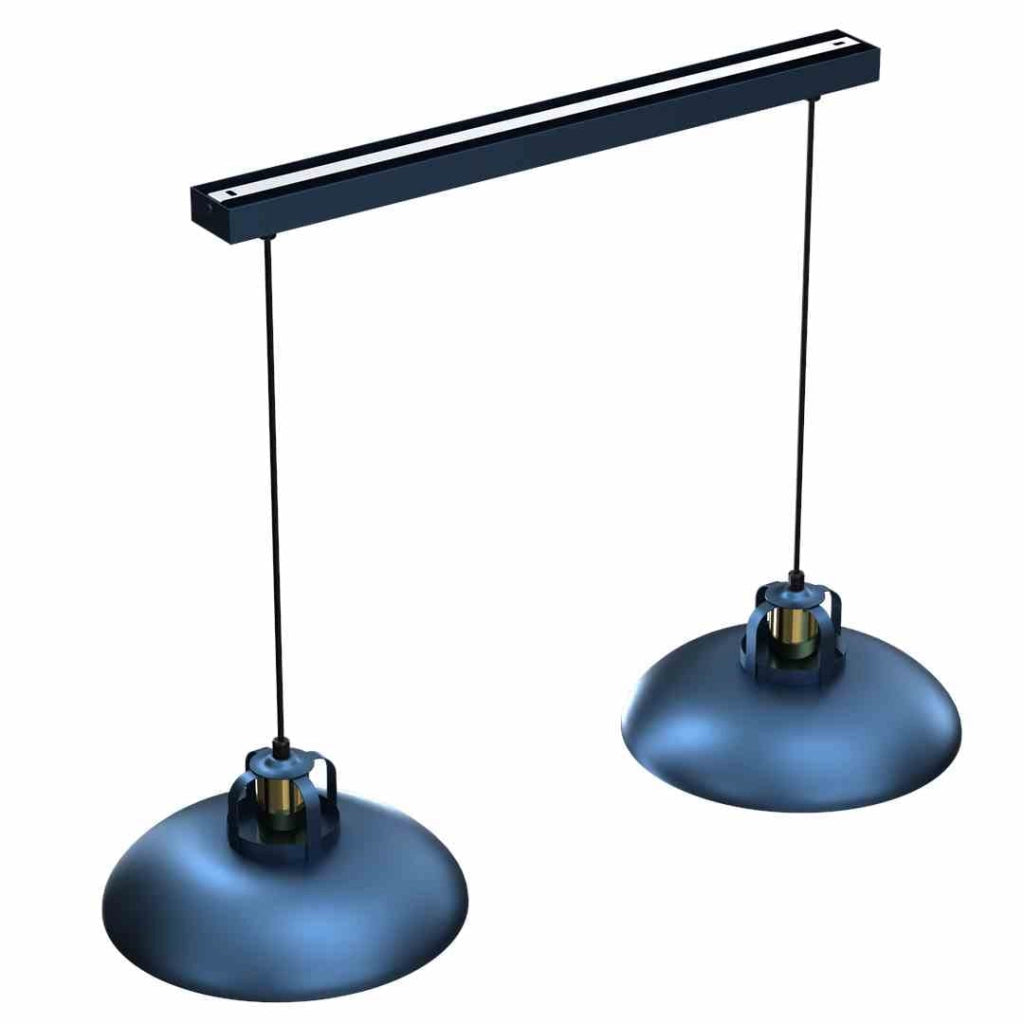 Lampadario a sospensione Milagro Felix MLP7715 blu oro