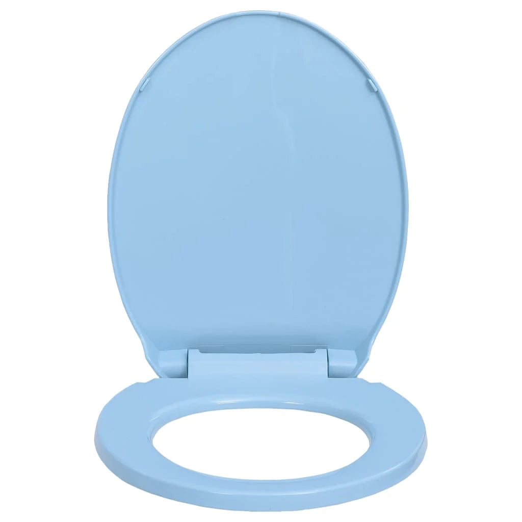 Sedile WC ovale blu con chiusura ammortizzata 02_0002923