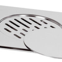 Copertura a pavimento 20x20 con griglia e coperchio mobili