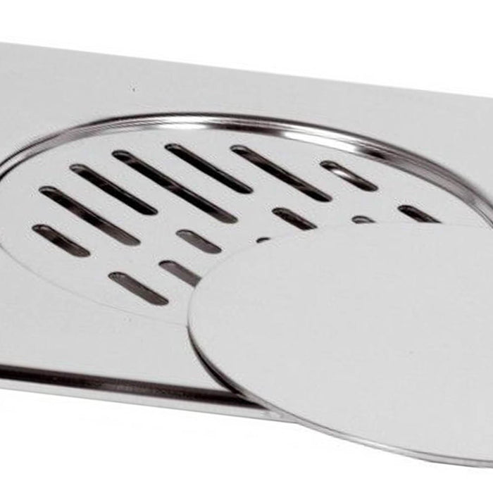 Copertura a pavimento 20x20 con griglia e coperchio mobili