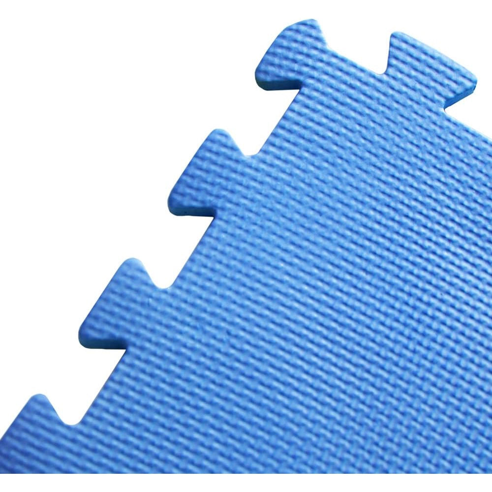 TAPPETO TAPPETINO PUZZLE MORBIDO PER PISCINA 60x60x0,8cm ANTISCIVOLO 6PZ BLU DIVINA HOME