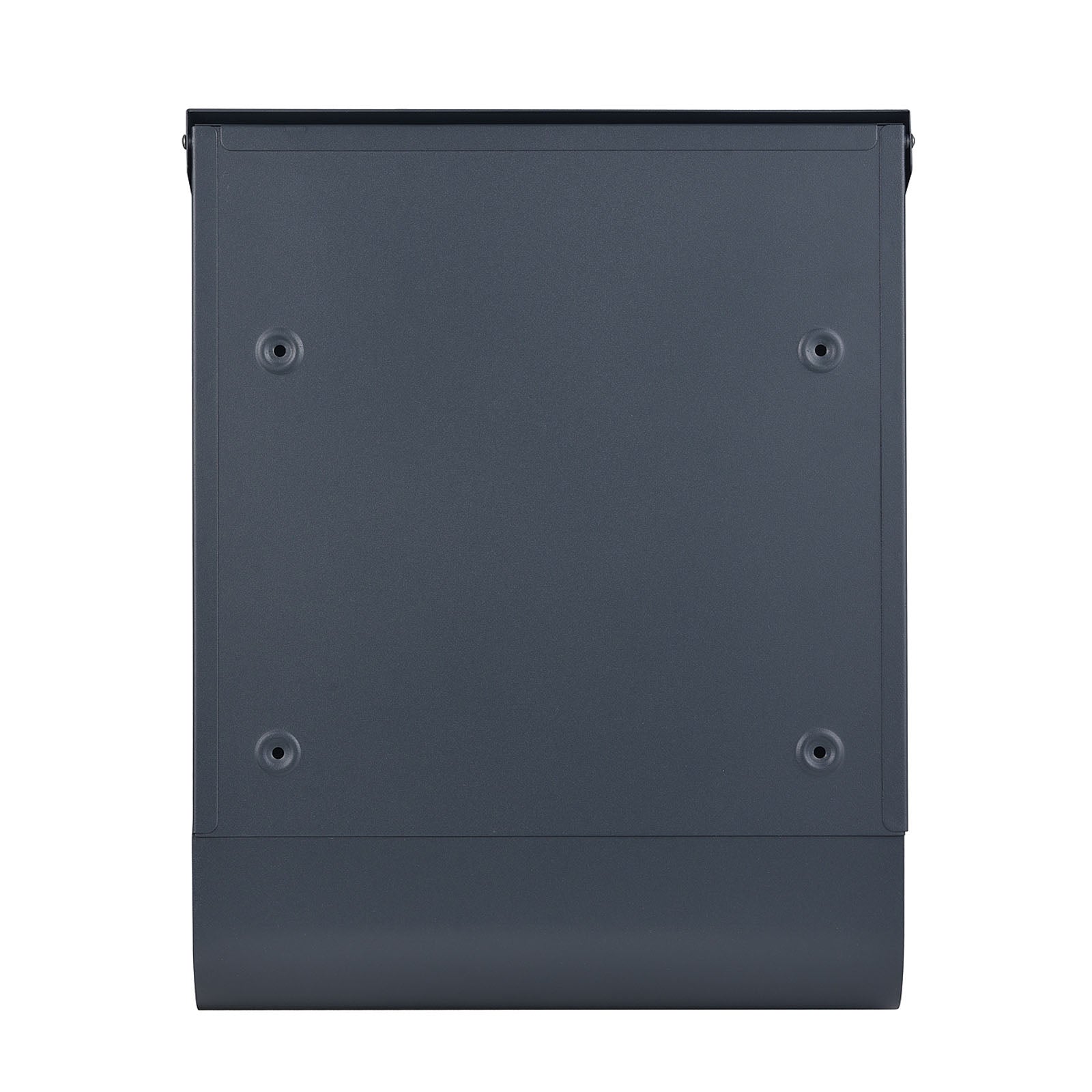 Cassetta postale con vano portagiornale V36 antracite + inox 305 x 105 x 385 mm con vetrino nome