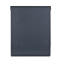 Cassetta postale con vano portagiornale V36 antracite + inox 305 x 105 x 385 mm con vetrino nome