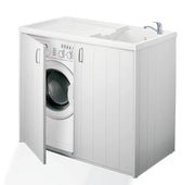 Lavatoio e Coprilavatrice in PVC 109x60x92cm Forlani SuperWash Bianco