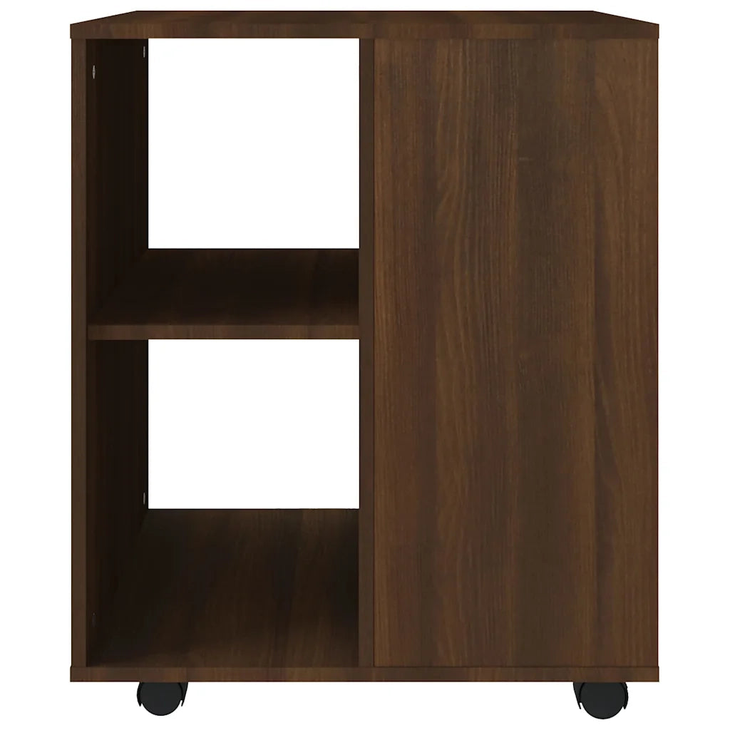 Armadietto con Ruote Rovere Marrone 60x53x72 cm in Legno 815971