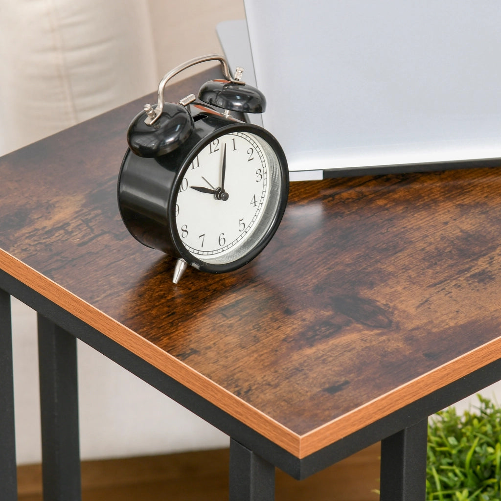 Tavolino con rotelle ¨C zephmum ¨C nero legno noce 51x36x65 cm