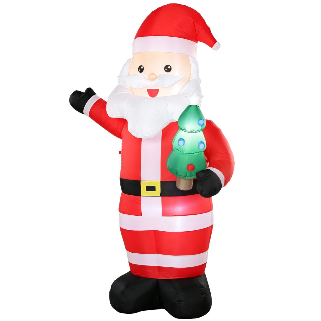 Père de Noël Gonflable de 243 cm avec Lumières LED