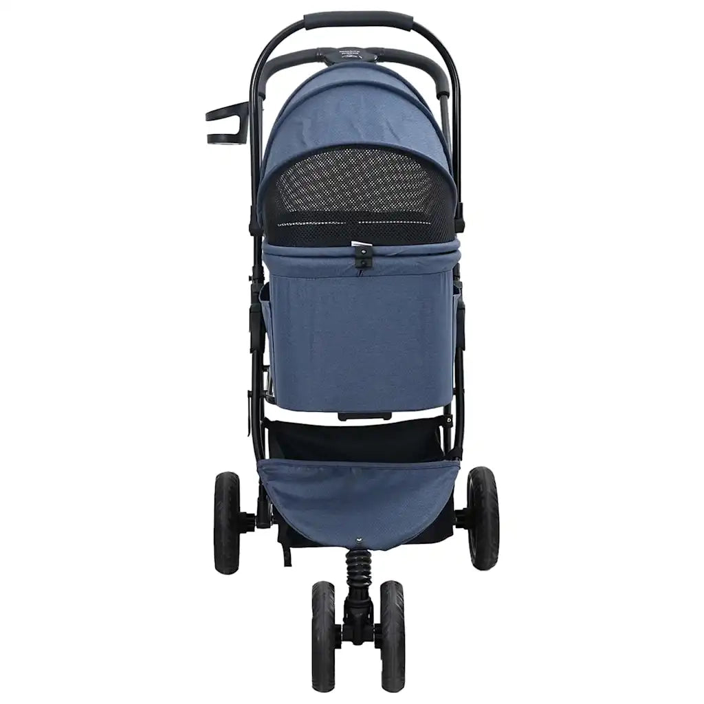 Passeggino pieghevole per animali Blu 78 x 54 x 101 cm 42012439