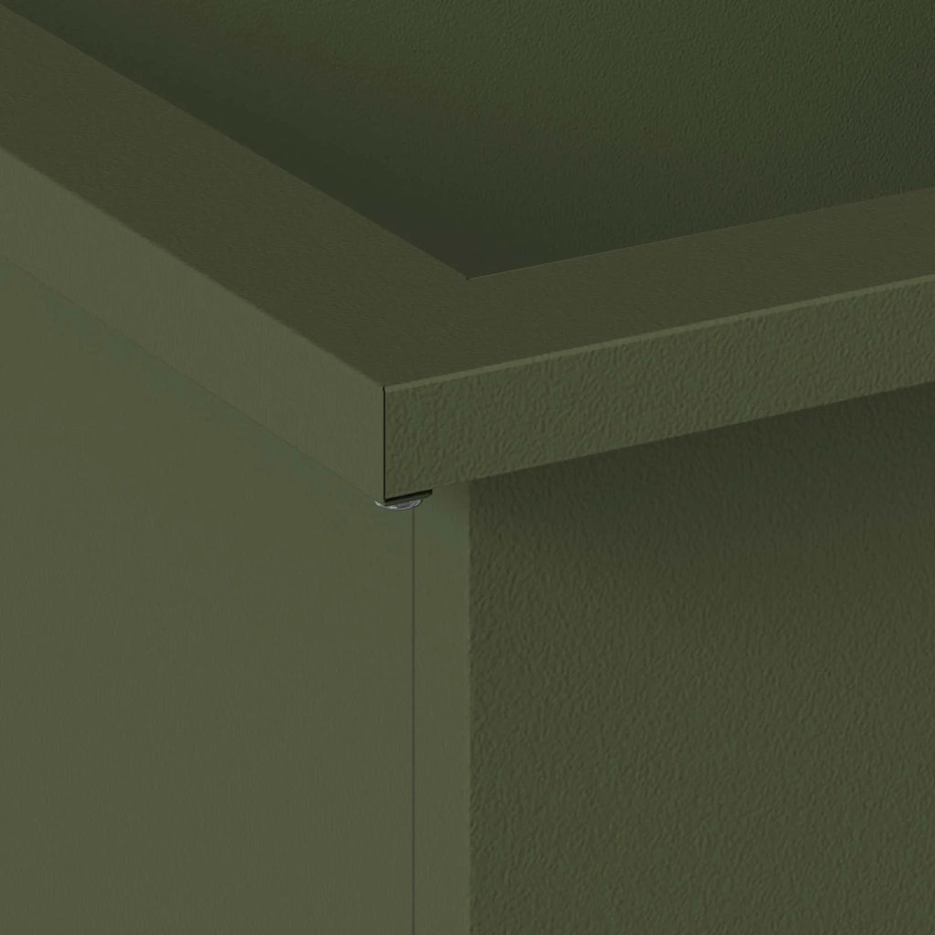 Fioriera da giardino con LED Verde Oliva 30 x 40 x 30 cm 8008076