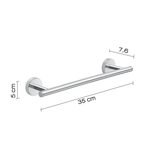 Portasalviette 35 cm in acciaio inox e Cromall 2321-35 Gedy serie EROS Cromato
