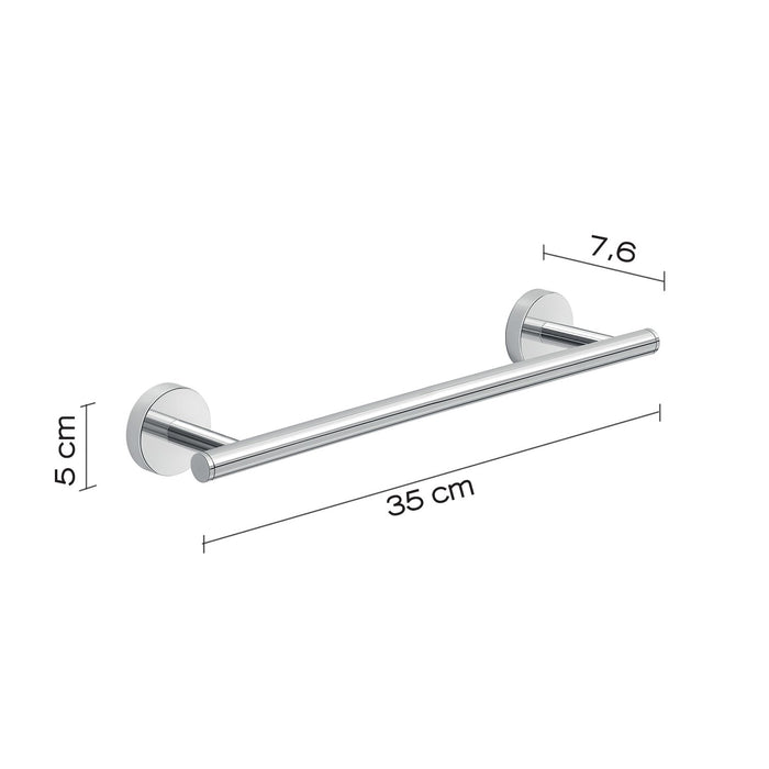 Portasalviette 35 cm in acciaio inox e Cromall 2321-35 Gedy serie EROS Cromato