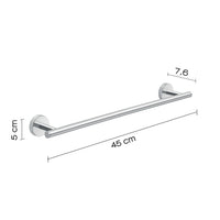 Portasalviette 45 cm in acciaio inox e Cromall 2321-45 Gedy serie EROS Cromato