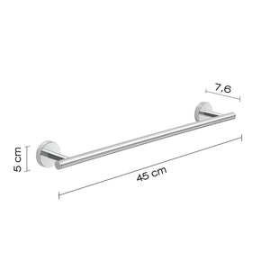 Portasalviette 45 cm in acciaio inox e Cromall 2321-45 Gedy serie EROS Cromato