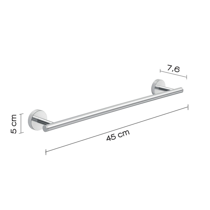 Portasalviette 45 cm in acciaio inox e Cromall 2321-45 Gedy serie EROS Cromato