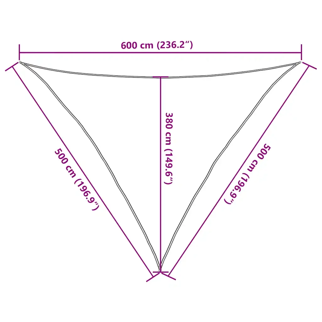 Vela Parasole 160 g/m² Talpa 5x5x6 m in HDPE 311430