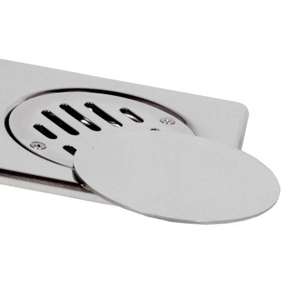 Copertura a pavimento 10x10 con griglia fissa e coperchio mobile