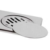 Copertura a pavimento 10x10 con griglia fissa e coperchio mobile