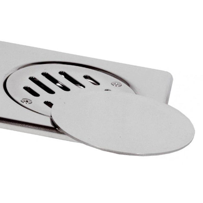 Copertura a pavimento 10x10 con griglia fissa e coperchio mobile