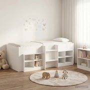 Struttura Letto Loft con Mobile 3 pcs Bianco Legno multistrato 3423398