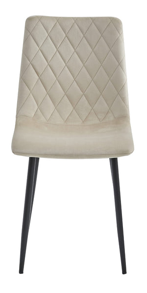 Valora TURIN Sedia Velluto Beige Design ergonomico x4