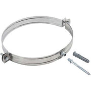 COLLARE REGGITUBO ACCIAIO INOX AISI 304 - CM 10 + TASSELLO- 10 pezzi