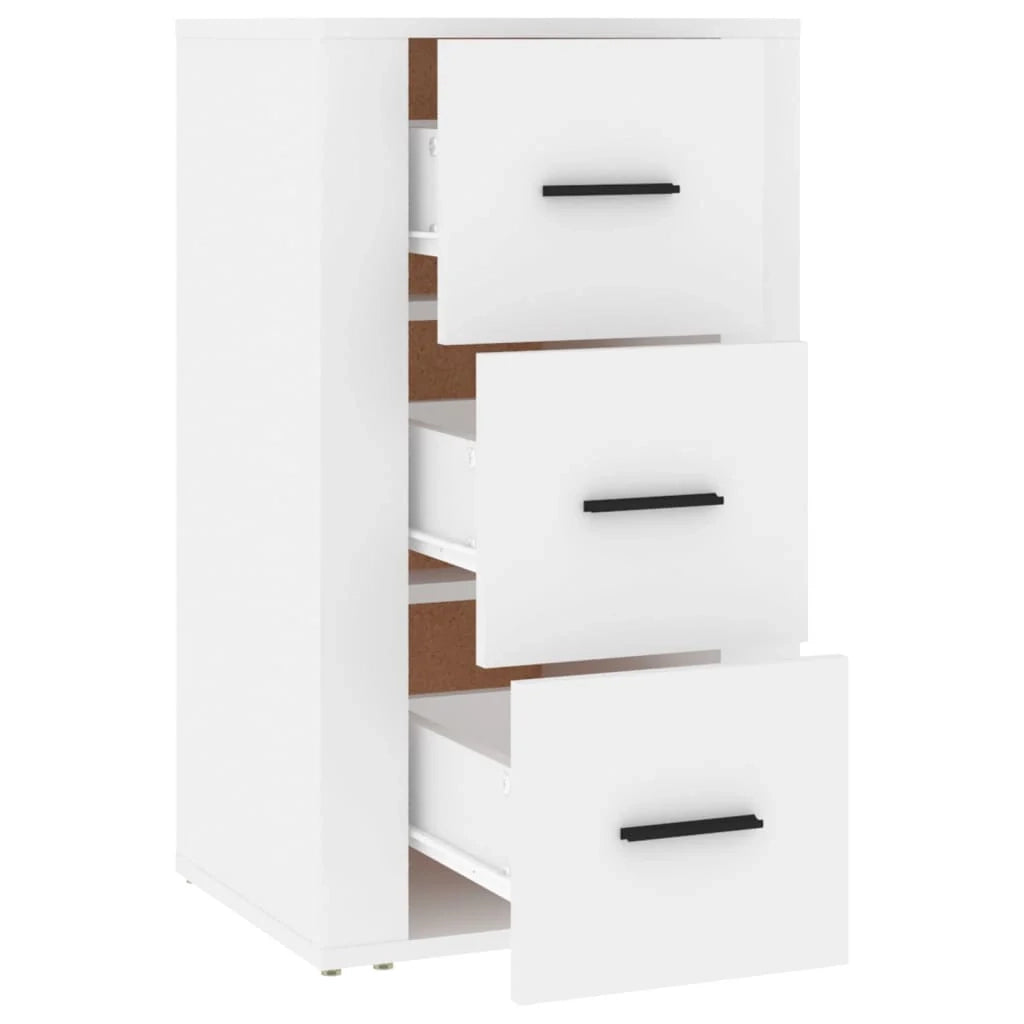 Buffet credenza cassettiera armadio mobile contenitore organizer per cucina soggiorno salotto 40 x 33 x 70 cm legno ingegnerizzato bianco 02_0030295