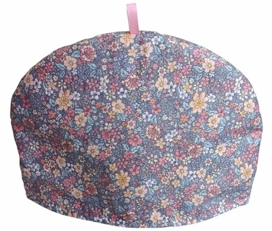 Tovaglie per tazza da tè vintage, copri tazza in cotone naturale, copri tazza imbottito, copri tazza per cucina, copri tazza per tavola, copri tazza per hotel, copri tazza per ristorante (fiori piccoli viola)