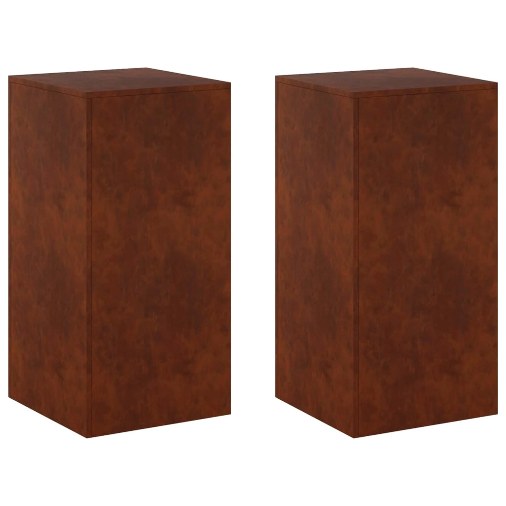 Supporto per piante 2 pcs Ruggine 40 x 40 x 80 cm 8012557