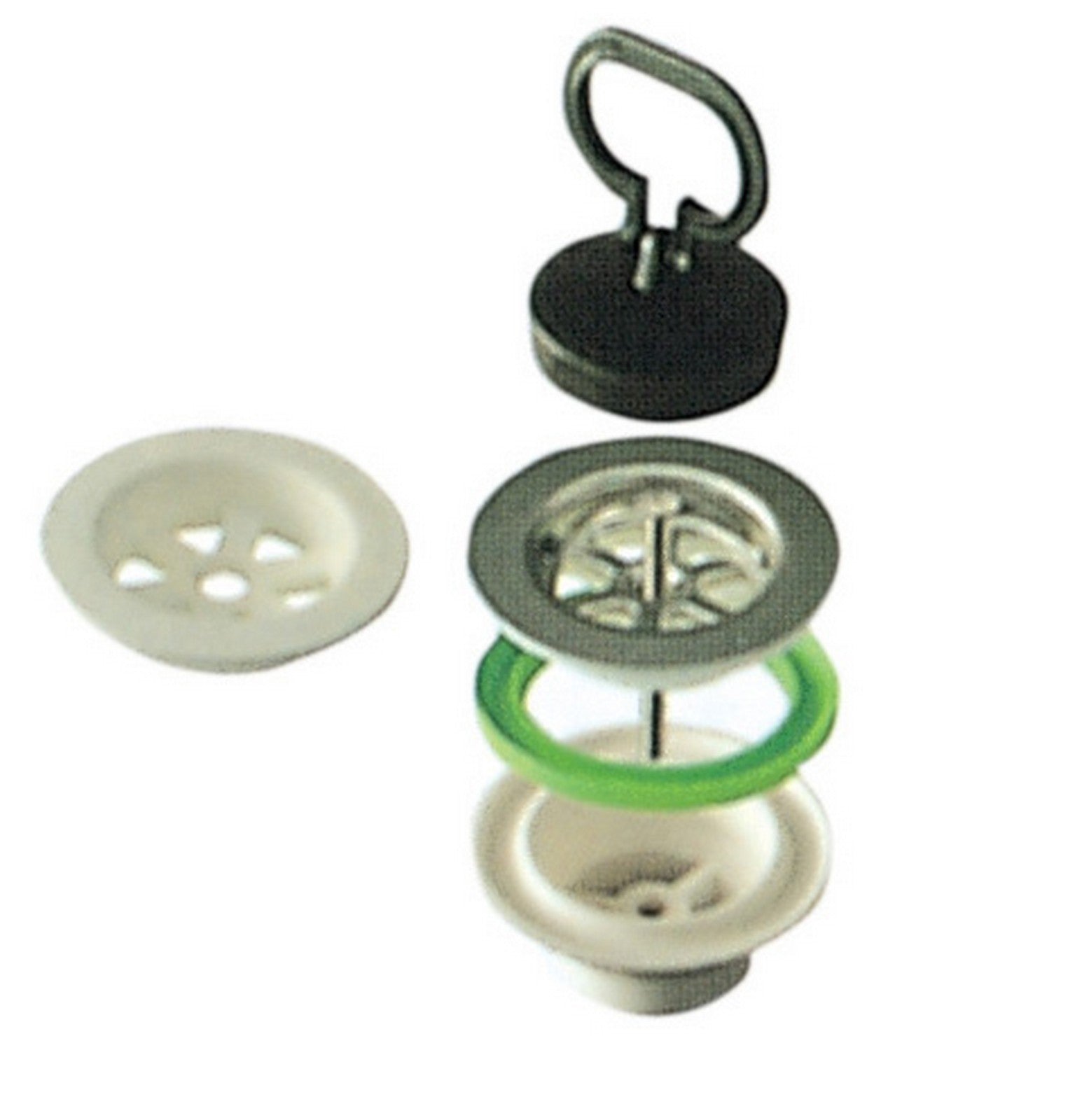 piletta per lavello ceramica 1".1/2 diametro 80 cod:ferx.23222