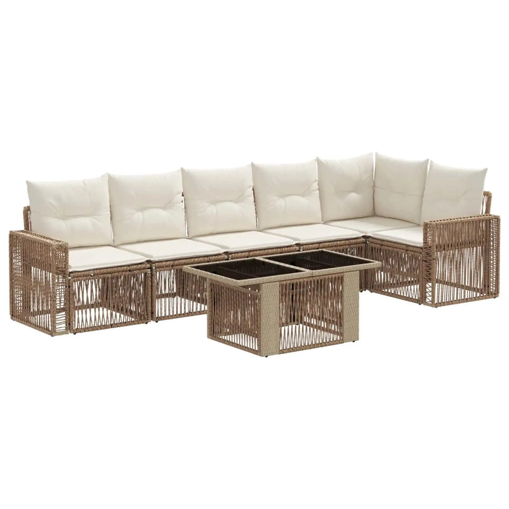 Set Divano da Giardino 7 pz 6-Numero di posti 3436794