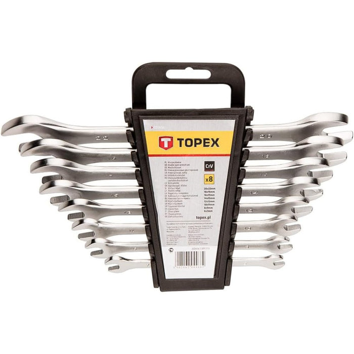 Topex 35d656 chiavi a forchetta a doppia 6-22 mm, 8 pezzi ass ds