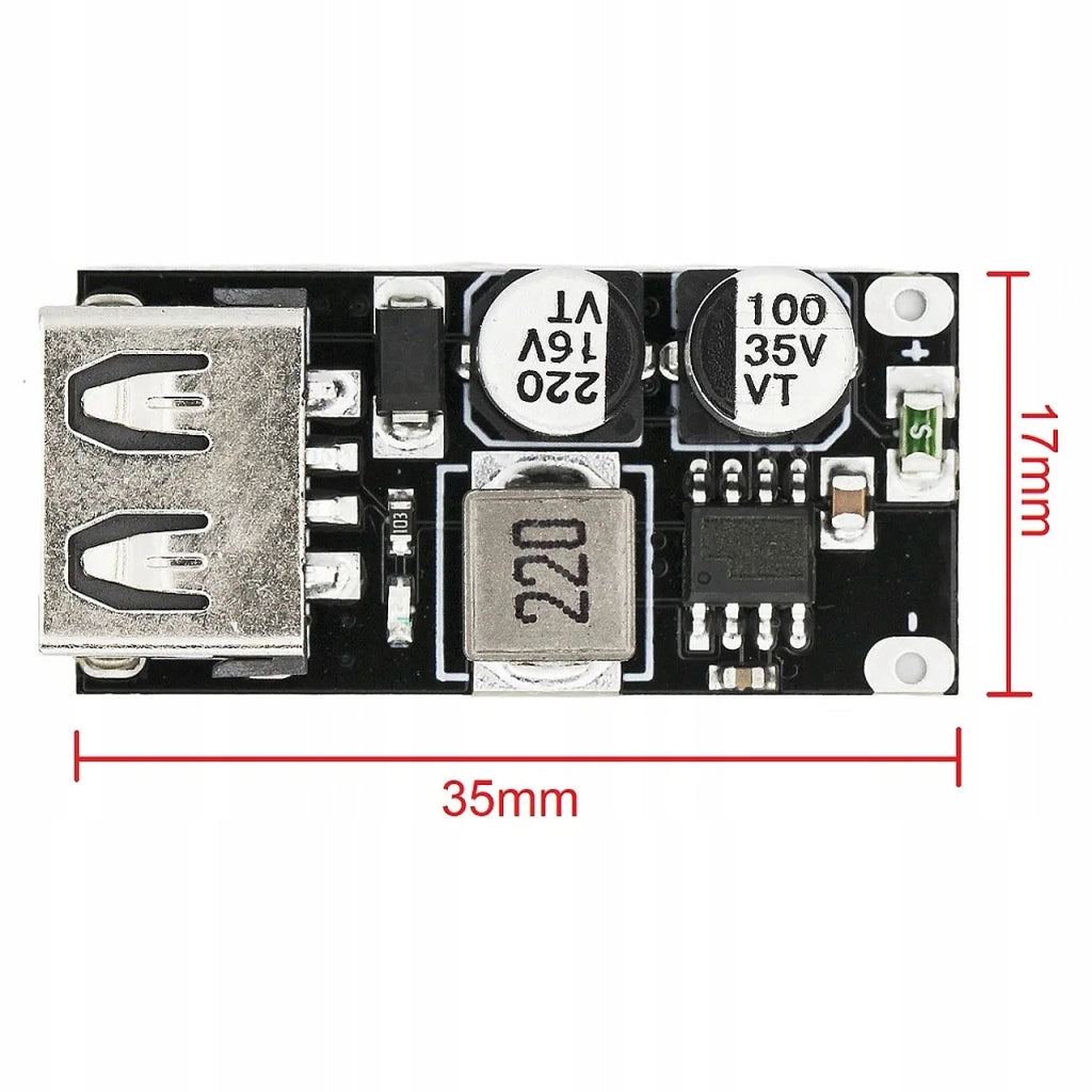 Convertitore di Tensione USB Rosfix – Modulo Step Down 1 Canale | Compatibile con USB 2.0/3.0, 5V DC