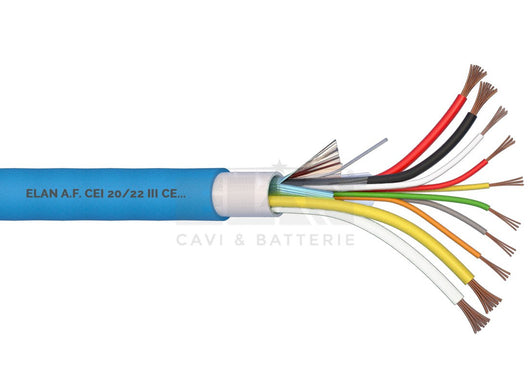 MATASSA CAVO ELAN ALLARME BARRIERE 2X0,75+6X0,22 SCH.+2X1,00 PVC 047261 100MT