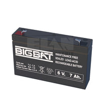 BATTERIA ELAN BIGBAT AL PIOMBO 6V 7Ah 00607 CONFEZIONE 16 PEZZI