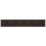 Tappeto del soggiorno | Tappeto Rettangolare Marrone Scuro 80x1000 cm in Bamb¨´
